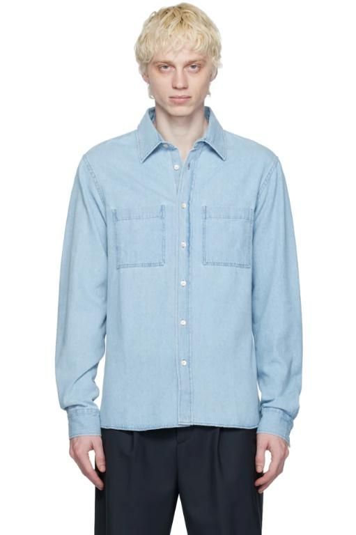 [ANOTHER ASPECT]Blue Another Shirt 5 0 Shirt 232227M192001