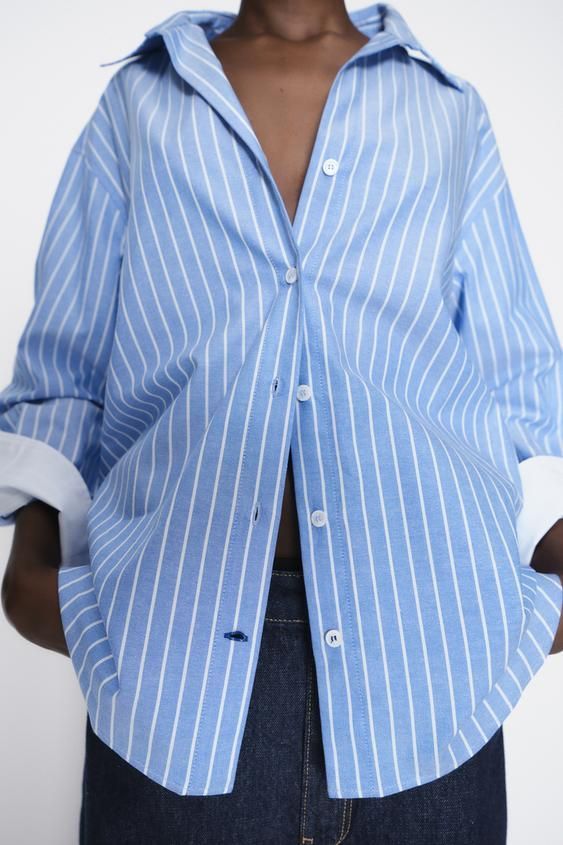 스트라이프 옥스포드 셔츠 STRIPED OXFORD SHIRT
