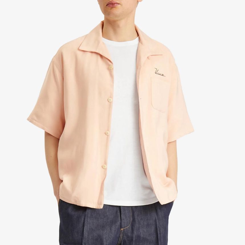 비즈빔 Visvim Grayson Down Short Sleeve Shirt 0125105011010-PNK
