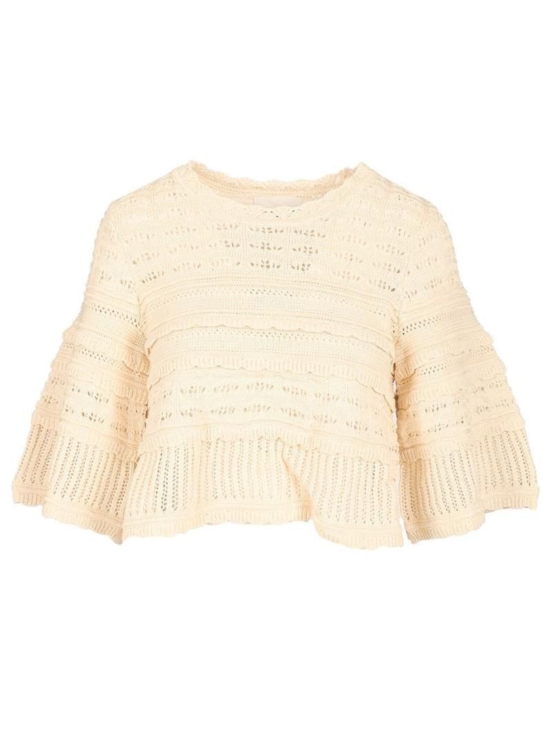 이자벨마랑 에뚜왈  Azelia  Crop Knit Blouse 25PPU0661FA-C1L15E23EC []