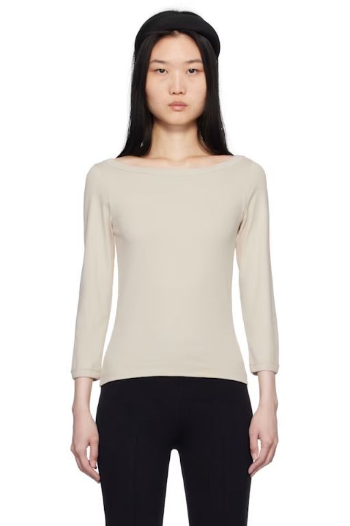 FLORE FLORE 오프 화이트 스테피 티셔츠 STEFFI TEE TP839690865