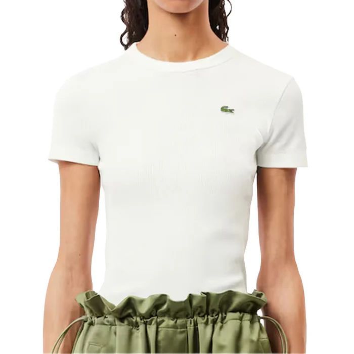 Conti LACOSTE T-셔츠 DONNA A COSTINE TF5588BIANCO