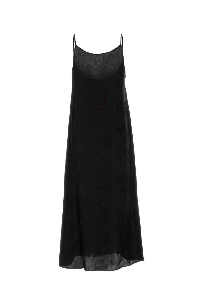 UMA WANG Black viscose blend Anaya dress UW5081 UW900