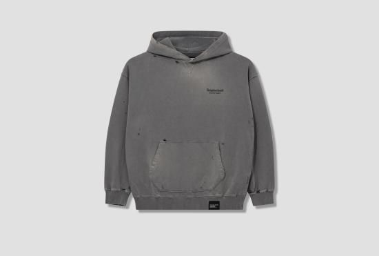 24FW 네이버후드 후드 티셔츠 SAVAGE SWEAT HOODIE LS 242OKNH CSM02 그레이