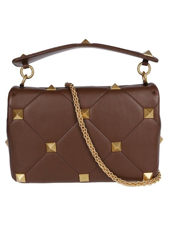 여성 Valentino Garavani 로만 스터드 라지 숄더백 W04