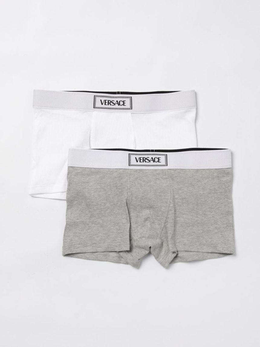 베르사체 Little Boys Underwear Versace 10187861A13344 White 2W240 []