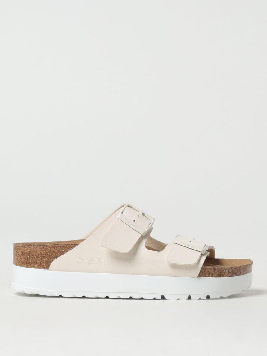버켄스탁 Womans Flat Sandals Birkenstock 1029127 White  []