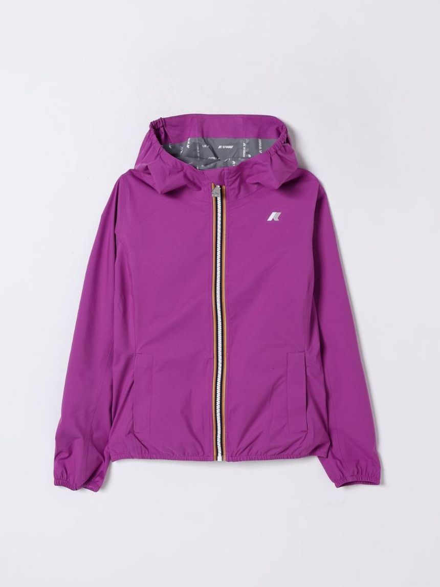 케이웨이 Little Girls Jacket K way K4125CW Violet 521 []