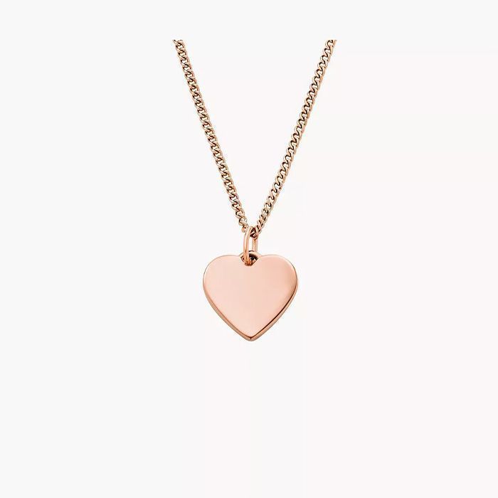 파슬 여성 드류 하트 로즈 골드 톤 목걸이 JF03021791 Rose Gold
