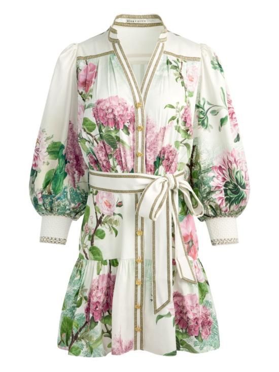 25SS 앨리스 앤 올리비아 숏 원피스 CC504P02523 G178 MultiColour