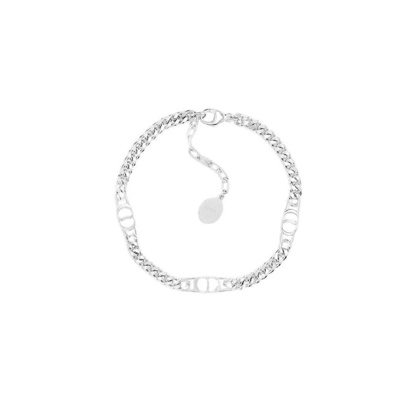 디올 CD 아이콘 씬 체인 링크 브레이슬릿 실버 B2162HOMST-D990