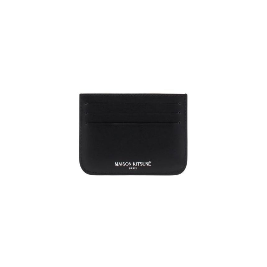 메종 키츠네 폭스 헤드 카드 홀더 블랙 MM05341L-P199