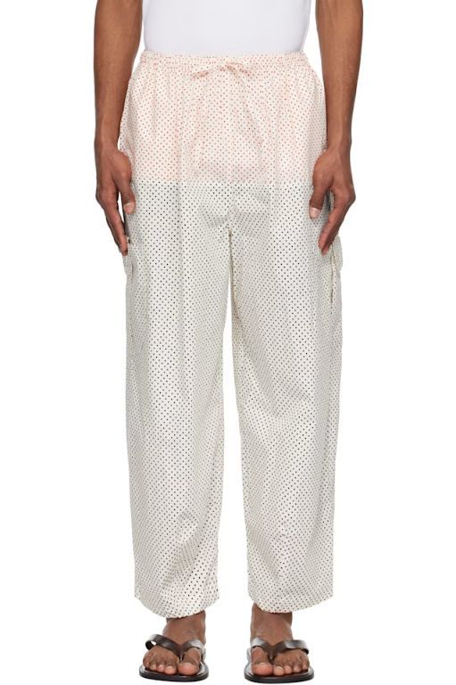 SC103 화이트   블랙 마진 카고 팬츠 #S2502 TP846576032