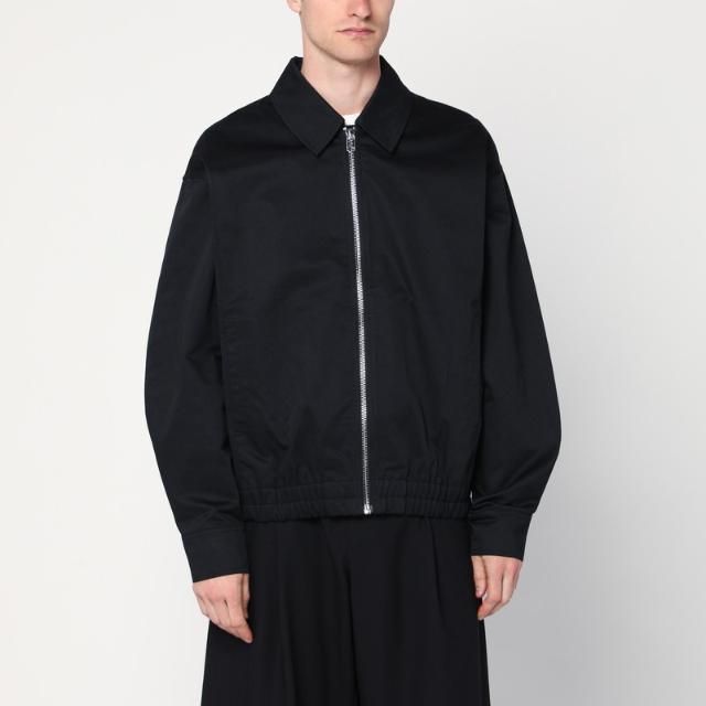NEW AMSTERDAM SURF ASSOCIATION 2501046001CO/Q_NEWA-BLK Black zip jacket in cotton blend