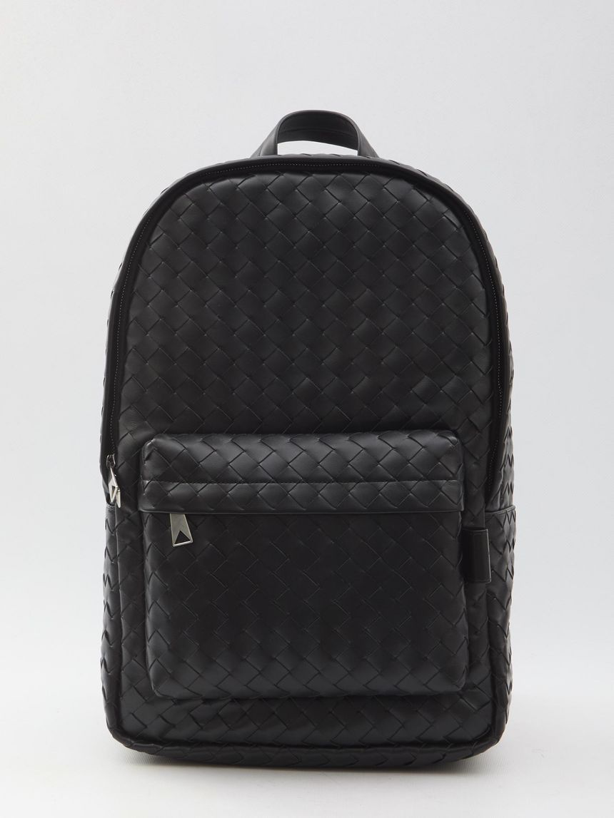 BOTTEGA VENETA Black Intrecciato backpack 8285278803
