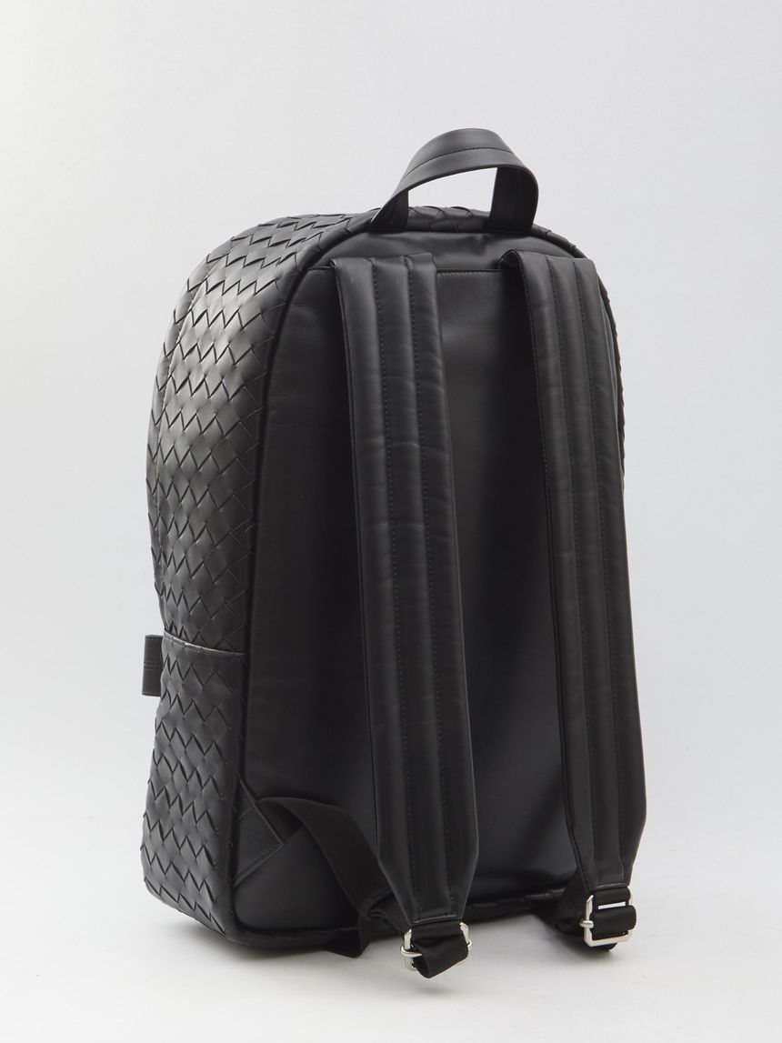 BOTTEGA VENETA Black Intrecciato backpack 8285278803