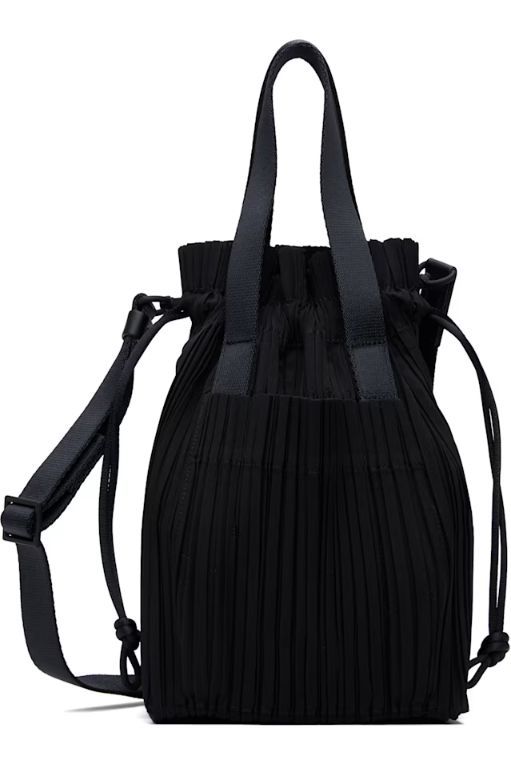 [이세이미야케]Black Pleats Tote 252941F049000