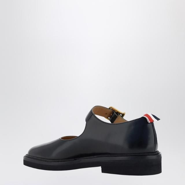 톰브라운 Mary Jane ballet shoes in shiny black leather FFG002CL0043XH_THOMB-001_500-35 Black  []