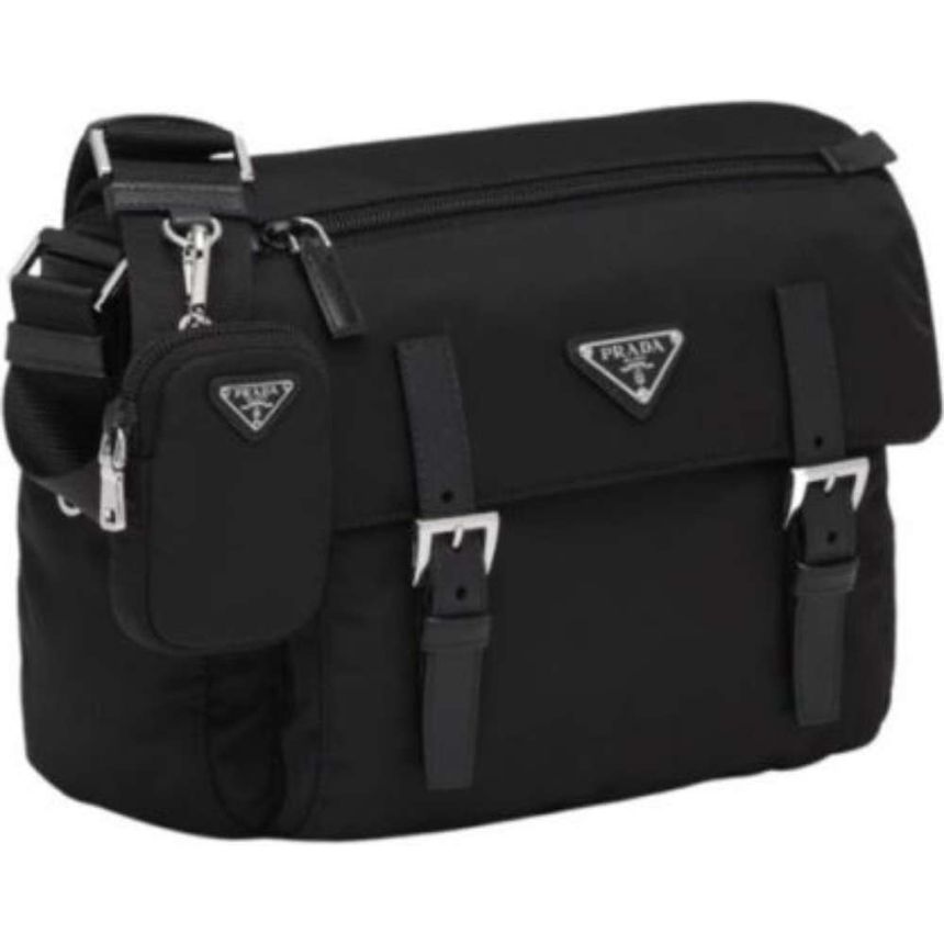 PRADA｜CROSSBAGS (1BD953 RV44 F0002 B1M) Black Re-nylon Shoulder Bag | PRADA