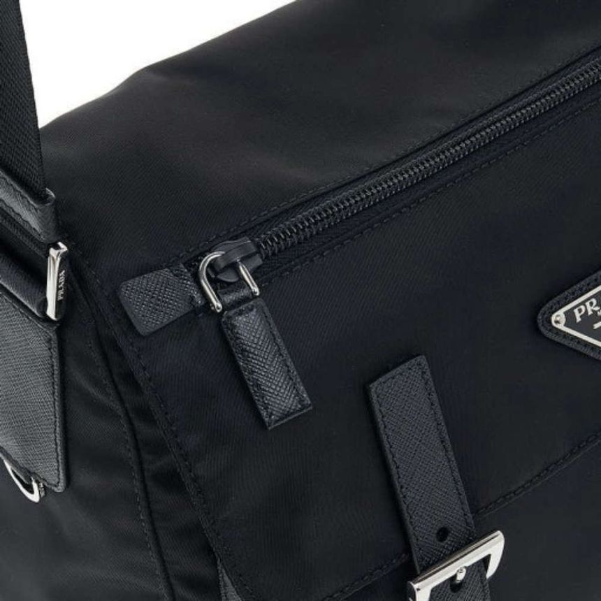 Prada Re-Nylon Black Shoulder Bag Crossbody 1BD953 RV44