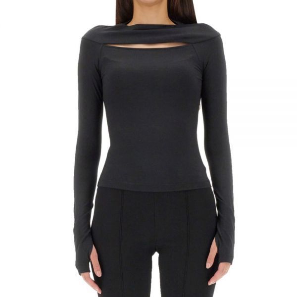 헬무트랭(Helmut Lang) | HELMUT LANG 헬무트 랭 Slit LS Top (N05HW507 001) (슬릿 롱슬리브 탑) | 트렌비