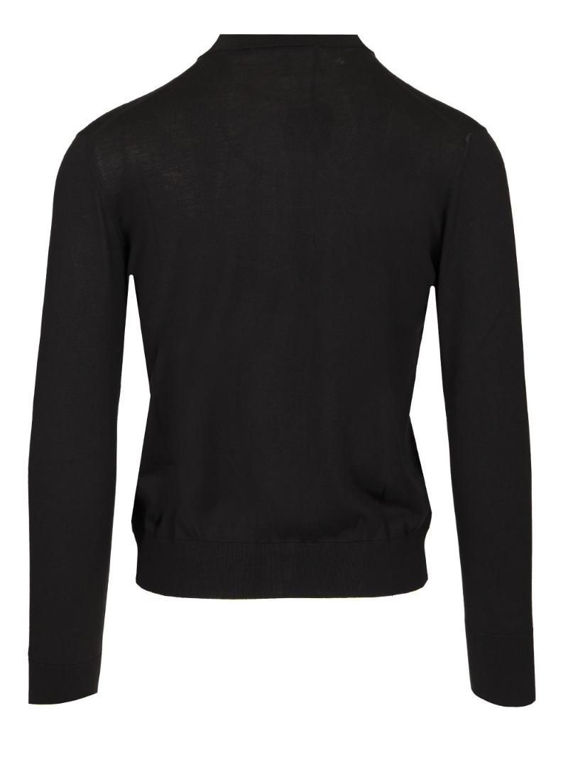 딸리아토레 Cotton and silk high neck zip sweater CAGE099 JP2
