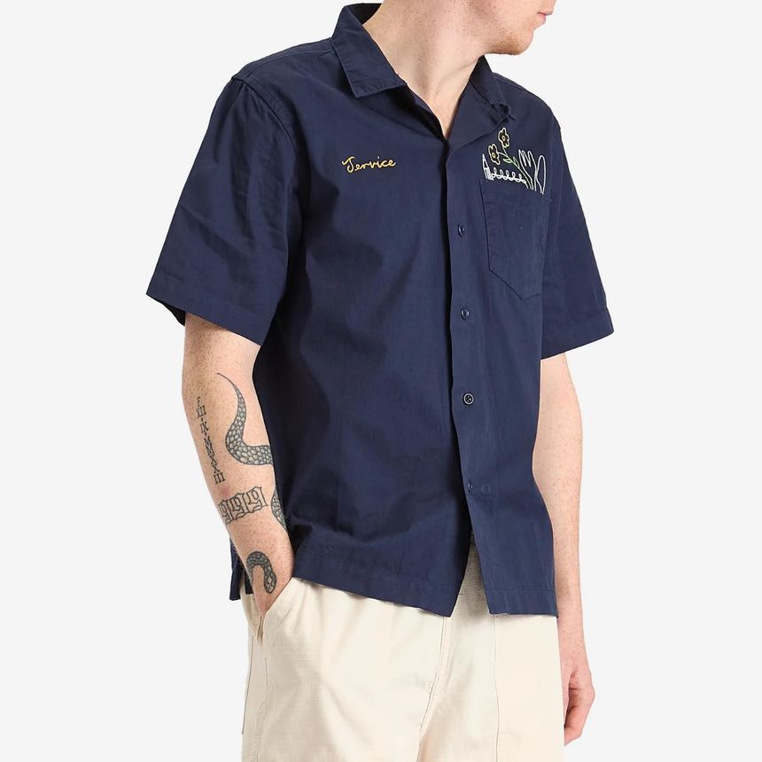Service Works Service Works Necessities Embroidered Vacation Shirt SW016-NVY