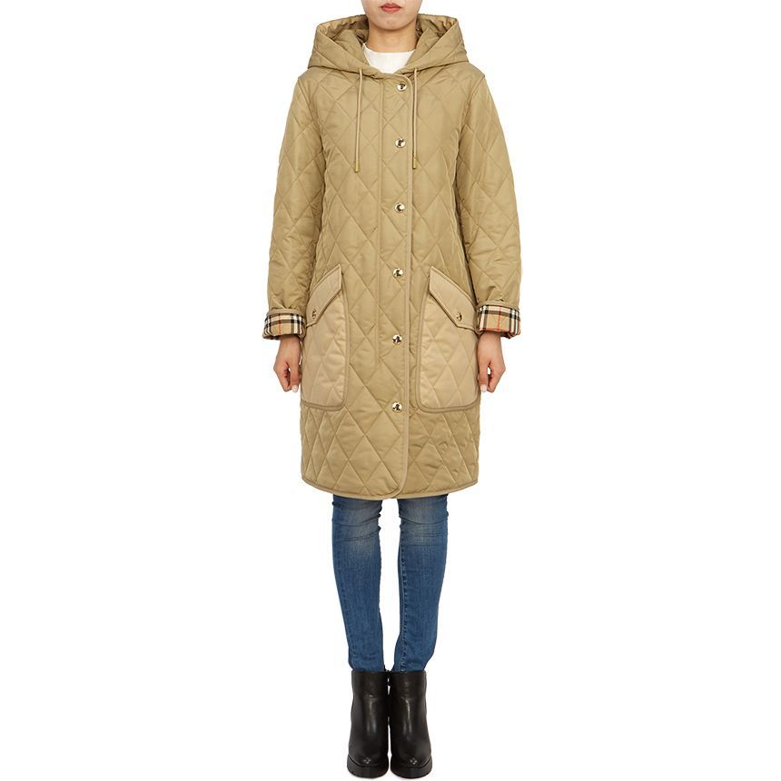 バーバリー レディース ジャケット ROXBUGH 8070968 A7026 Roxbugh quilted hooded jacket – Daniello.com