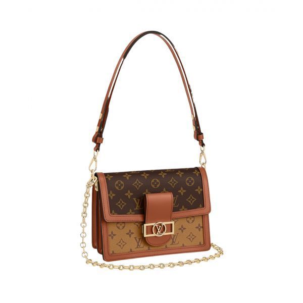 루이비통 도핀 MM 체인 스트랩 모노그램 앤 모노그램 리버스 Louis Vuitton Dauphine MM Chain Strap Monogram and Monogram Reversed
