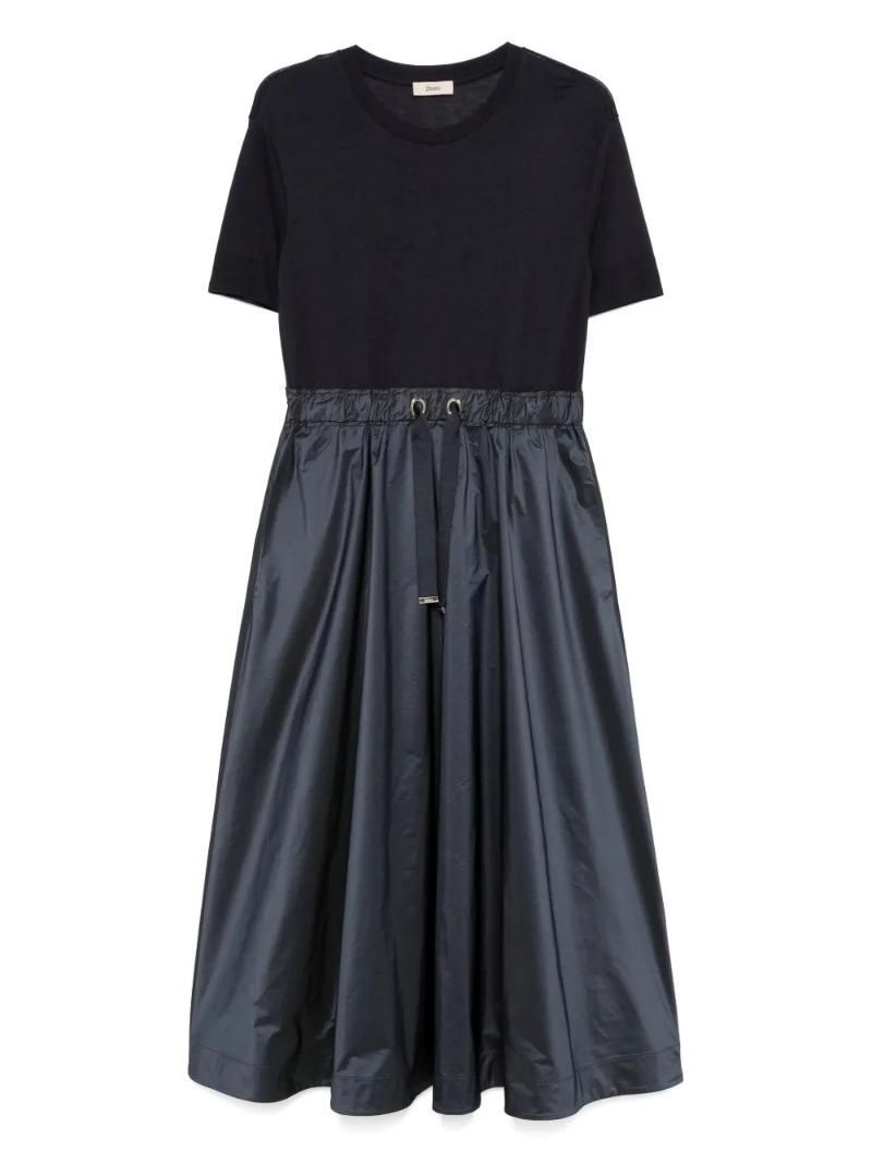 에르노 PANELLED MIDI DRESS blu AB000032D52056 9200 []