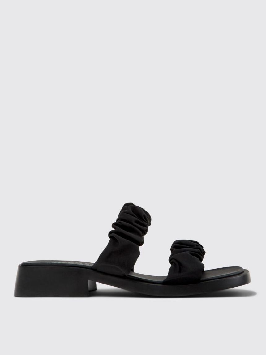 캠퍼 Womans Flat Sandals Camper K201791-001 DANA Black 0 []
