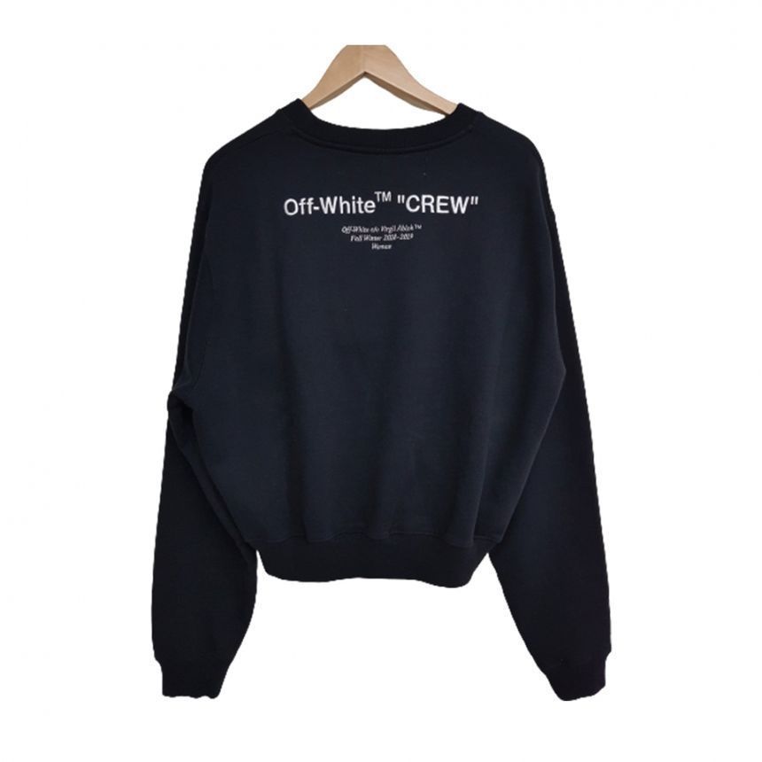 오프화이트 OWBA026E18003035 1001 맨투맨 블랙 Off White