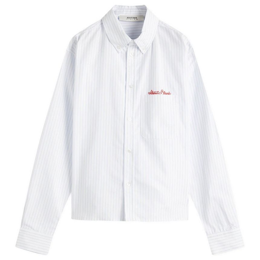 about:blank about blank Oxford Script Shirt AB-2025-0129