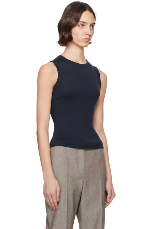 [FLORE FLORE]Navy Esme Tank Top 252924F111030