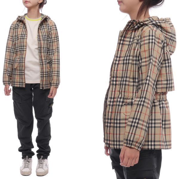 버버리 체크 후드 재킷 (8078293 ARCHIVE BEIGE 24S) 271051 1258710