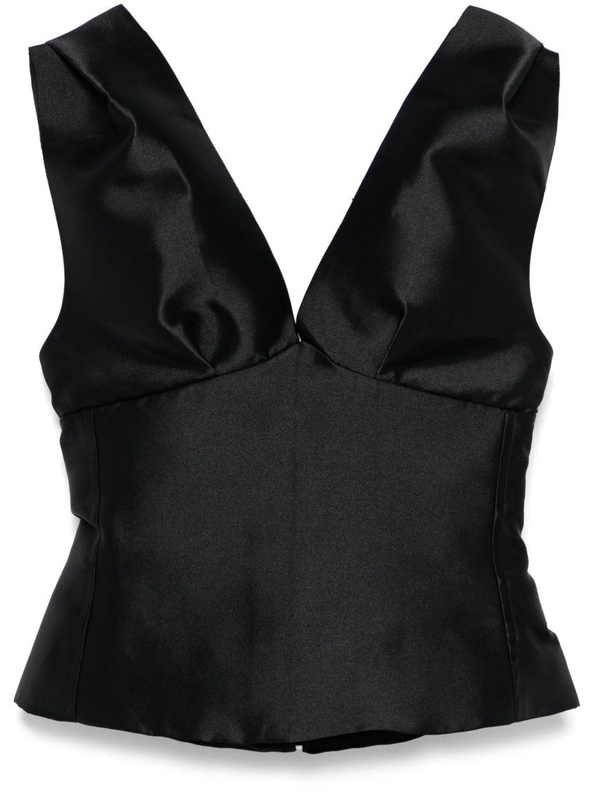 Marques Almeida Top Black RST25TP0623MKBKBLACK