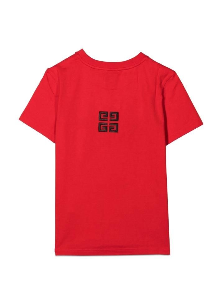 키즈 지방시 티셔츠 H25373K 991 RED