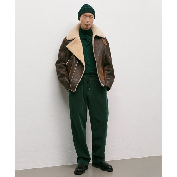 CLOSED (M) 파일럿 시어링 보머 리치 소일 PILOT SHEARLING BOMBER RICH SOIL
