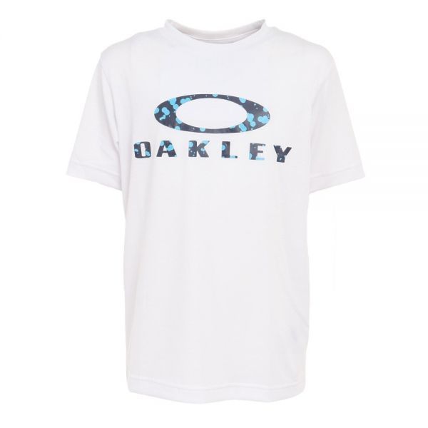 오클리 키즈 반소매 티셔츠 퀵 드라이 O BARK YTR FOA402446-100 - 화이트 @FOA402446-100