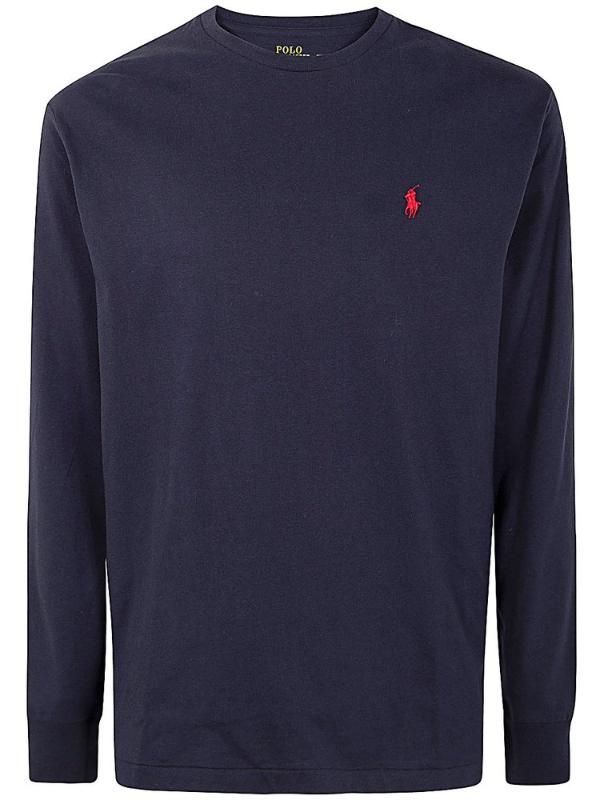 남성 Polo Ralph Lauren 올핏 저지 긴팔 티셔츠 INK