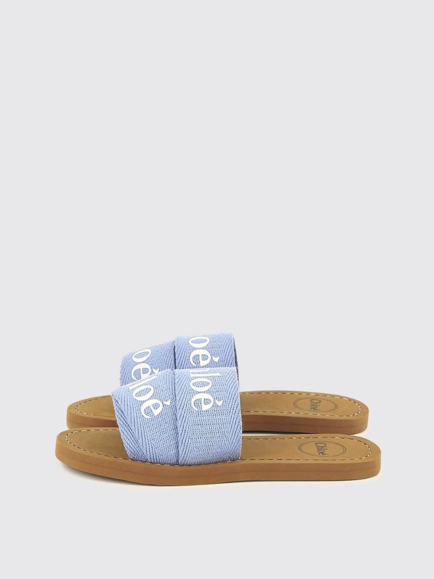 끌로에 Little Girls Shoes Chloe C20508 Blue Z10 []