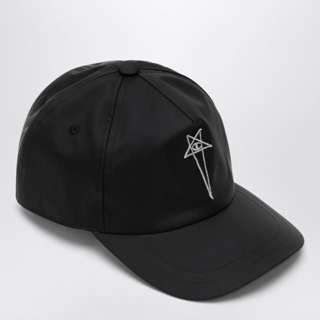 CHAMPION X RICK OWENS Black baseball cap in nylon CM01E6201CHNY/Q_RICKO-09