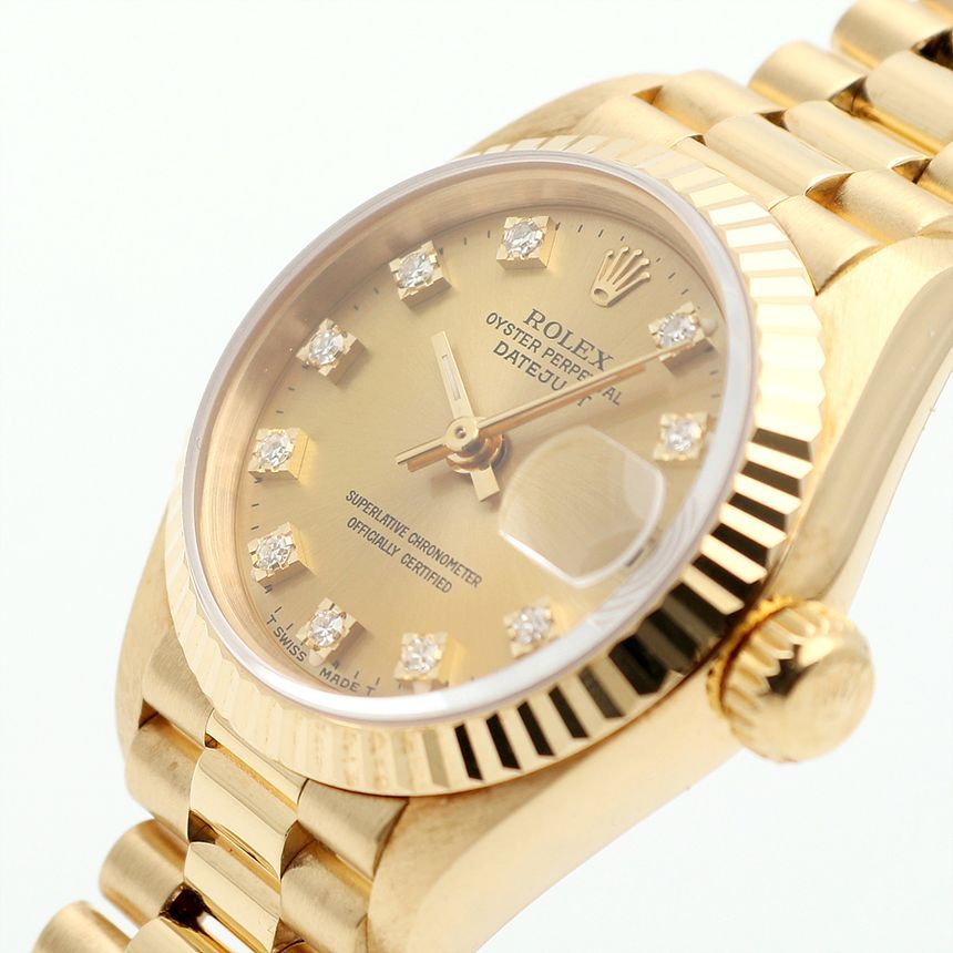 Rolex Lady Datejust 26 69178 Original Ten-Point Diamond 18K