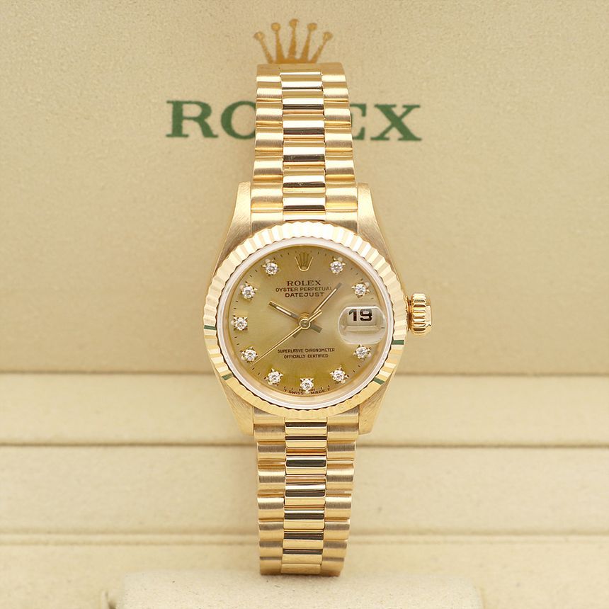 Rolex Lady Datejust 26 69178 Original Ten-Point Diamond 18K