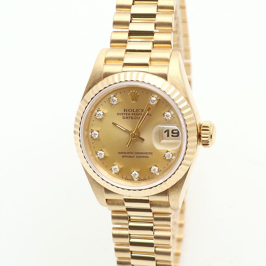 Rolex Lady Datejust 26 69178 Original Ten-Point Diamond 18K