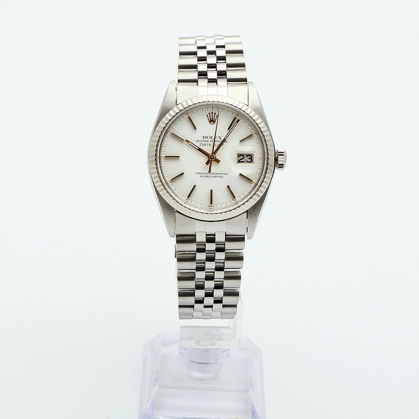 全国送料無料の通販 Rolex Vintage Datejust 36 Men's Steel Watch White Index 1979 趣味