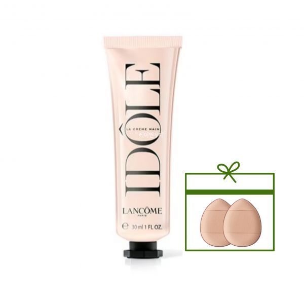 랑콤 이돌 핸드 크림 로션 30mL + 핑거 퍼프 2개