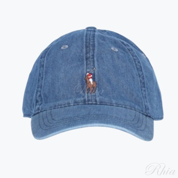 폴로 랄프로렌 25SS 인디고 데님 볼 캡 710957172001