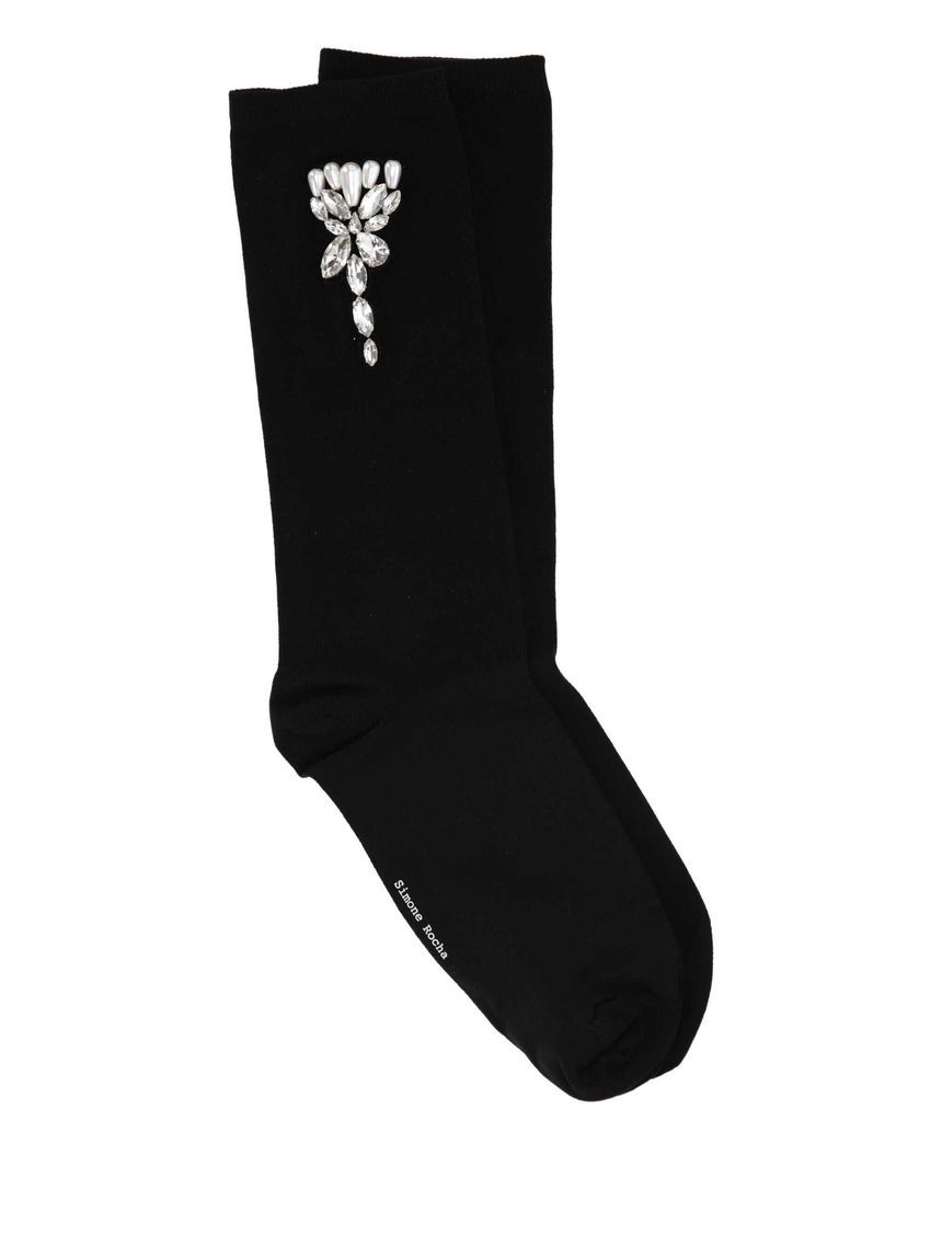 Simone Rocha Underwear SOCK580639BLACK/PEARL/CLEAR