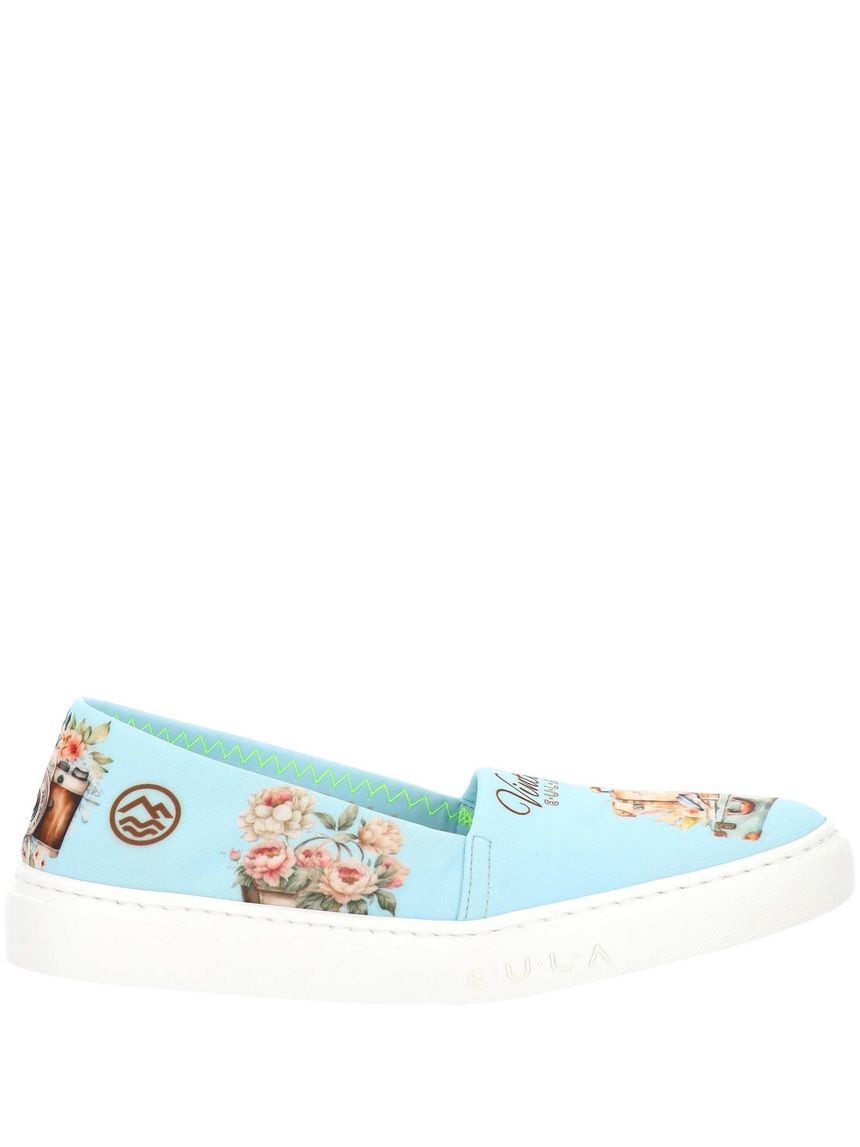 UNKNOWN BRAND Flat shoes Light Blue SEADVINTAGECELESTE